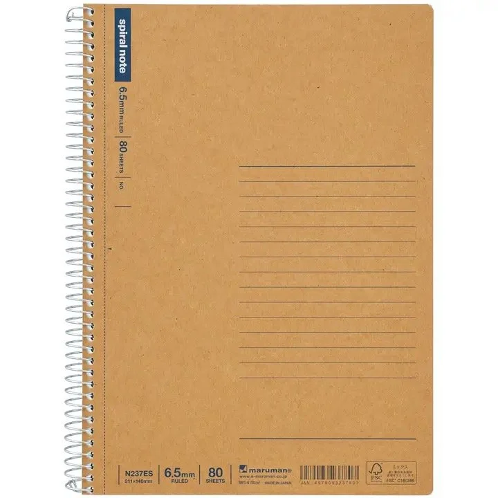 薄紫色スパイラルノート ハートマーク Maruman Spiral Note Basic Notebooks (Multiple Sizes) — The